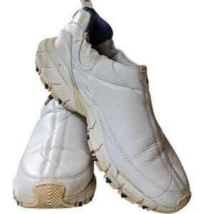 Skechers Shoes Sport Trail Womens Size 9.5 Athletic White Leather Slip On 2692